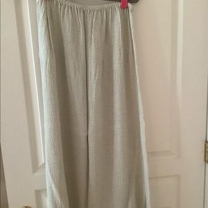 Rayon seersucker maxi skirt